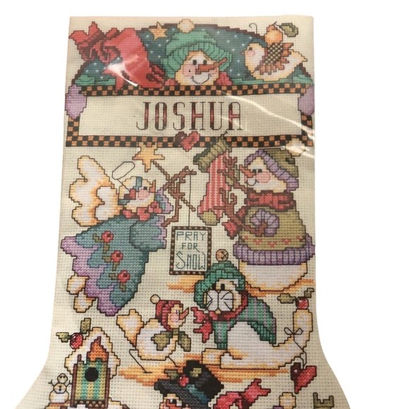 Janlynn Stocking Counted Cross Stitch Christmas Stocking Personalized 18" Length - Picture 2 of 7